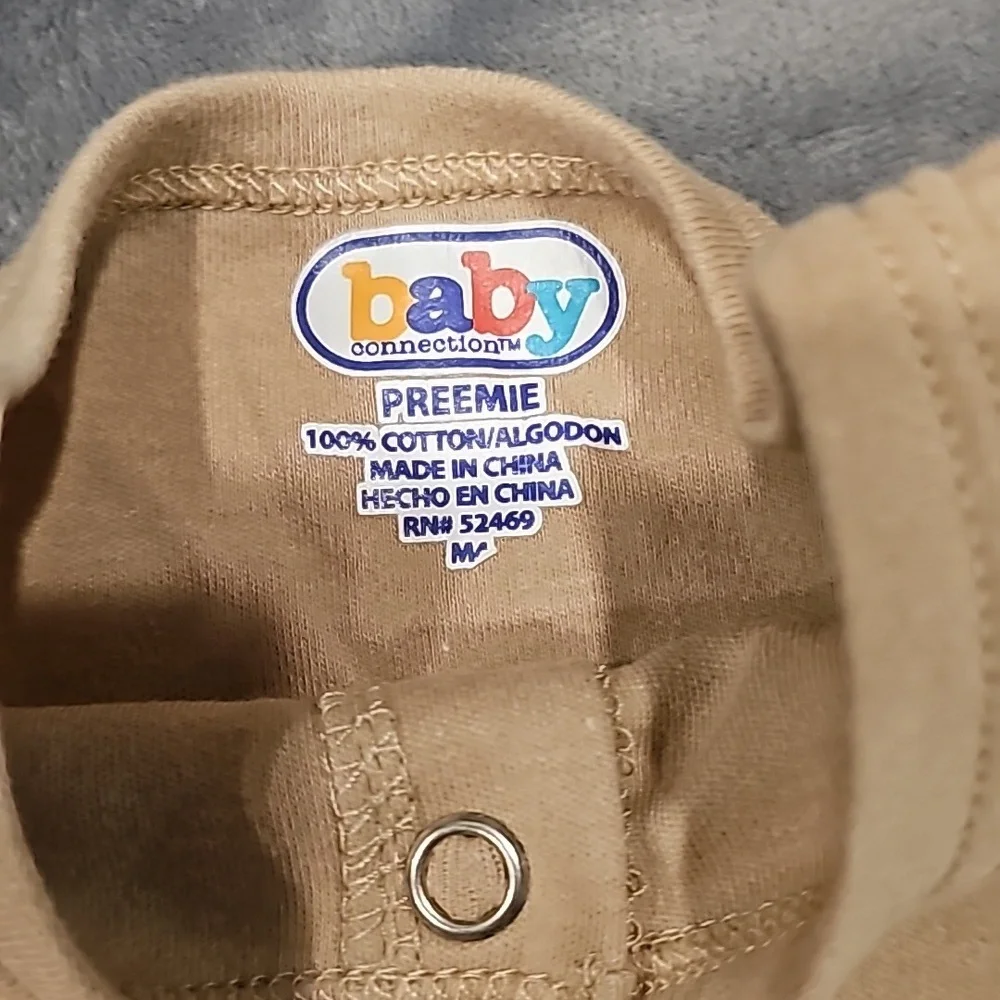 F 3 premie onesies green yellow tan - Picture 4 of 8